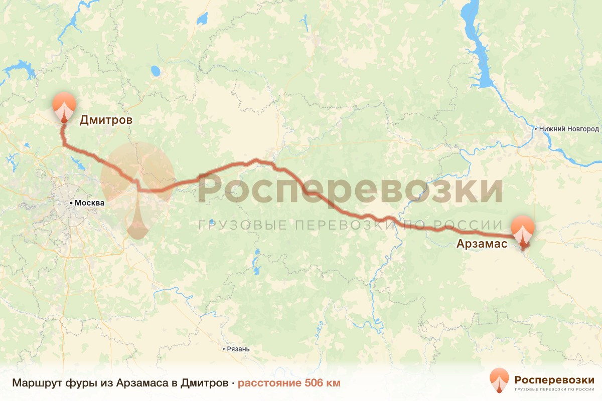 Фура Арзамас Дмитров