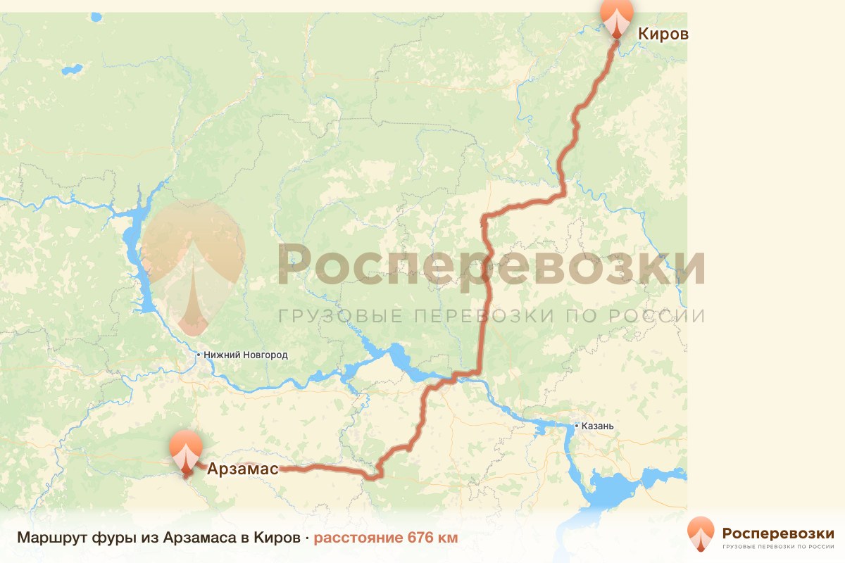 Фура Арзамас Киров