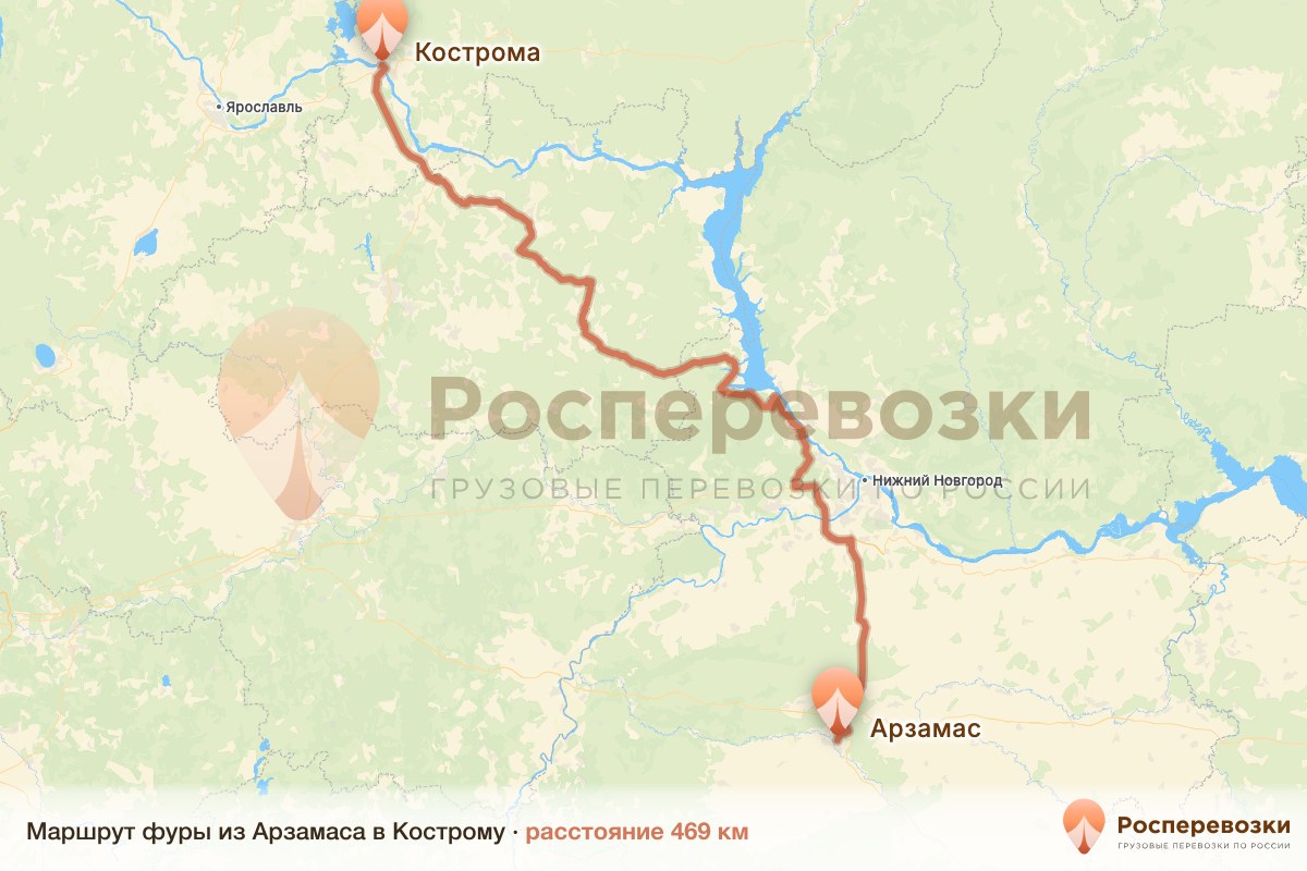 Фура Арзамас Кострома