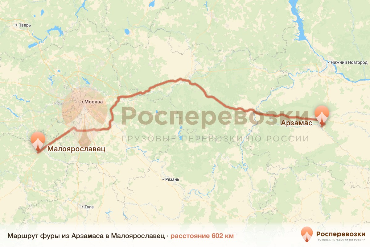 Фура Арзамас Малоярославец