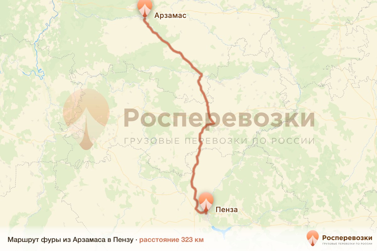 Фура Арзамас Пенза