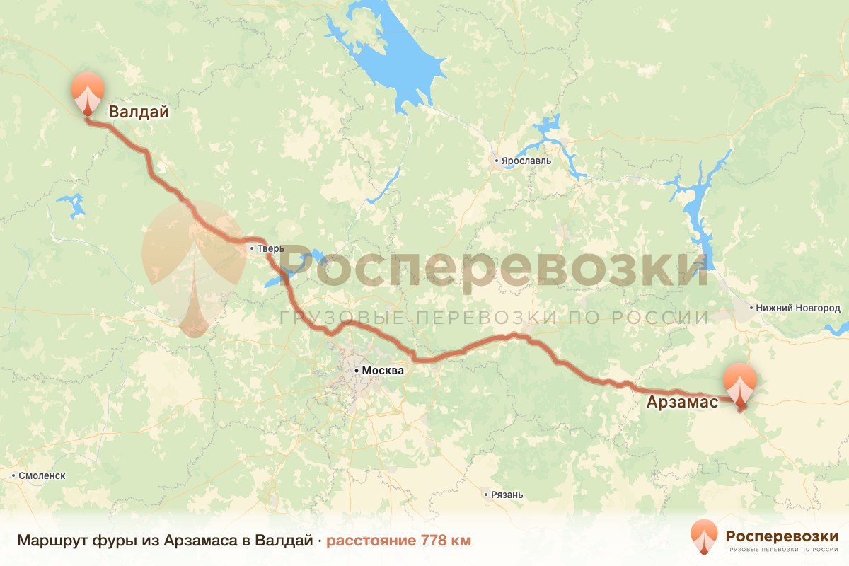 Фура Арзамас Валдай