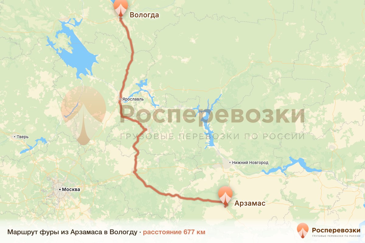Фура Арзамас Вологда