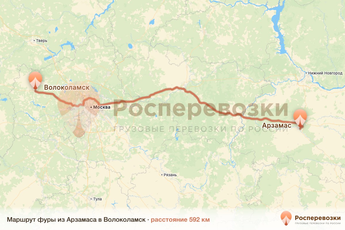 Фура Арзамас Волоколамск