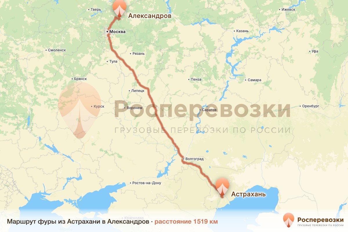 Фура Астрахань Александров