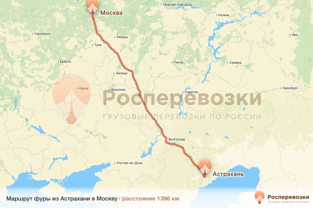 Фура Астрахань Москва