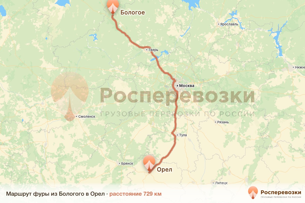 Фура Бологое Орел