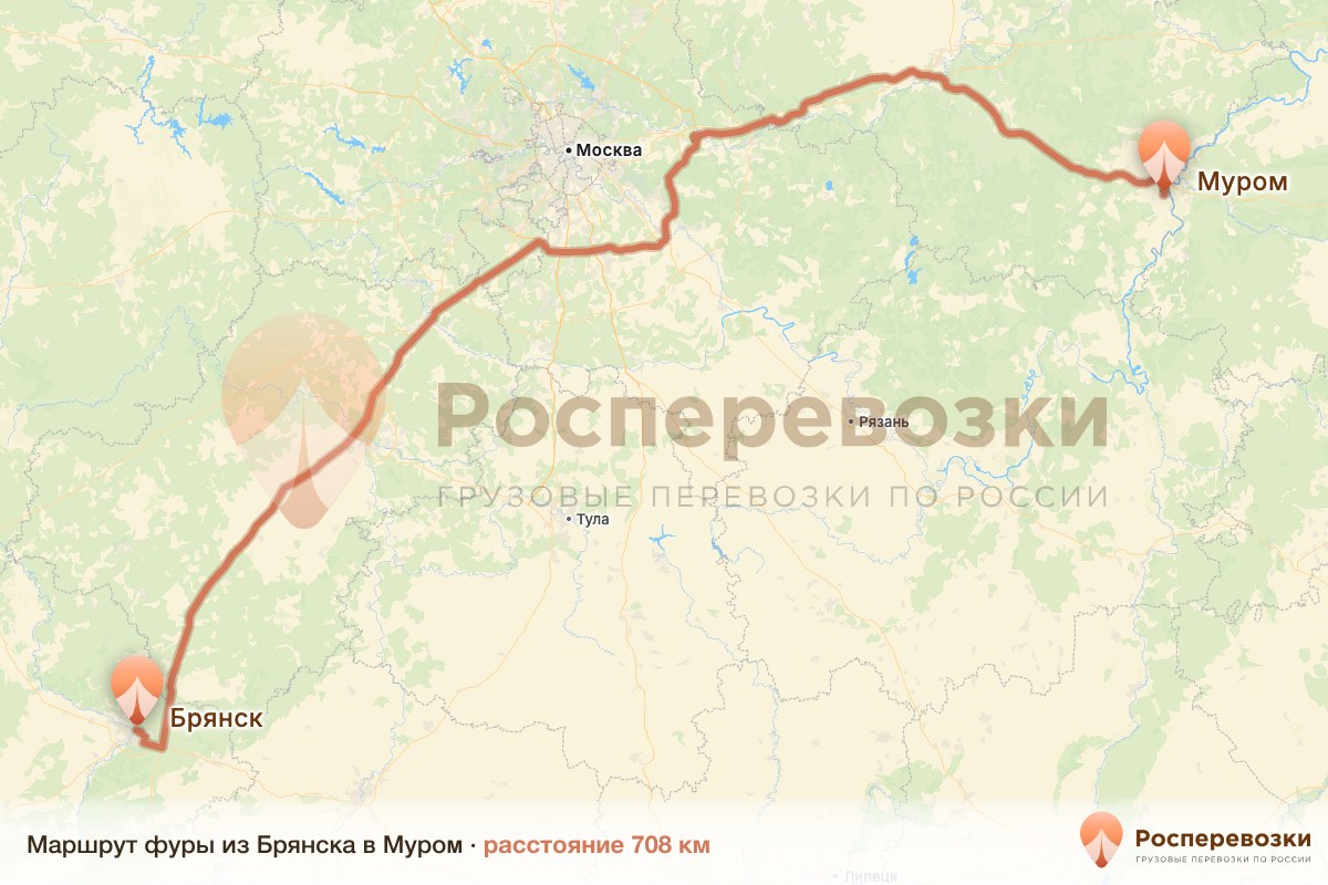Фура Брянск Муром