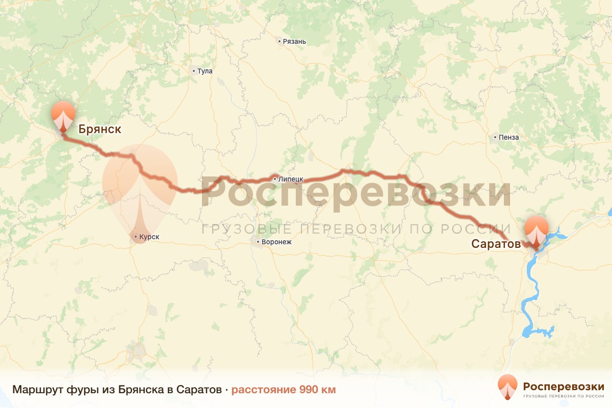 Фура Брянск Саратов