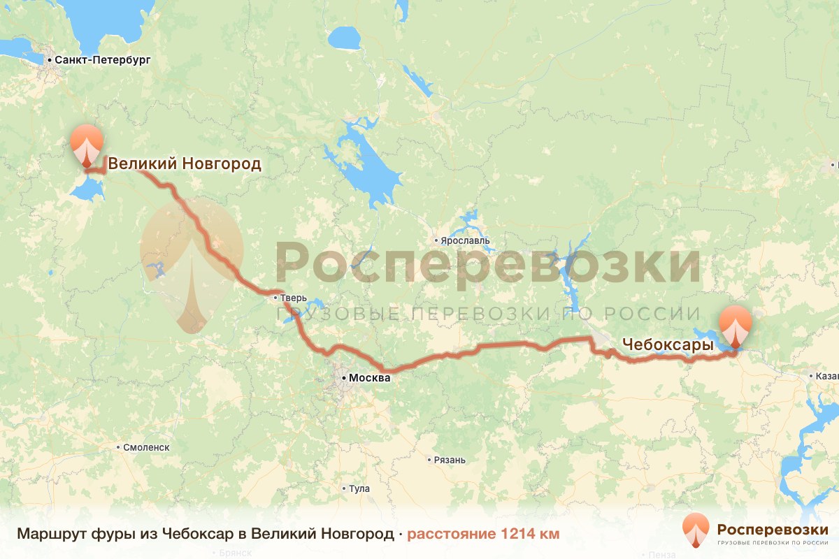 Фура Чебоксары Великий Новгород