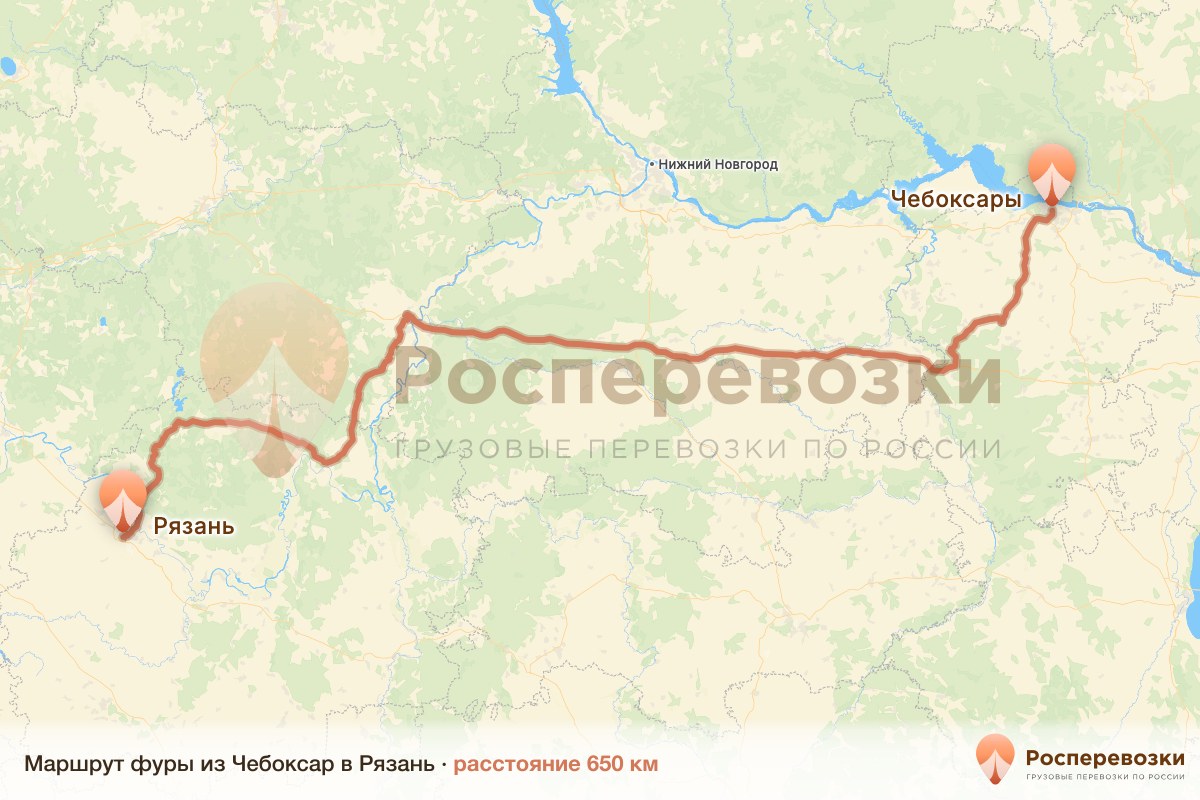 Фура Чебоксары Рязань