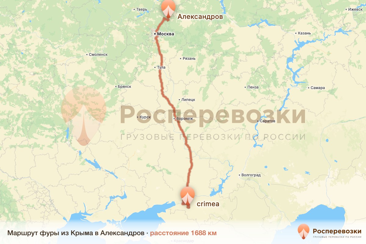 Фура Крым Александров
