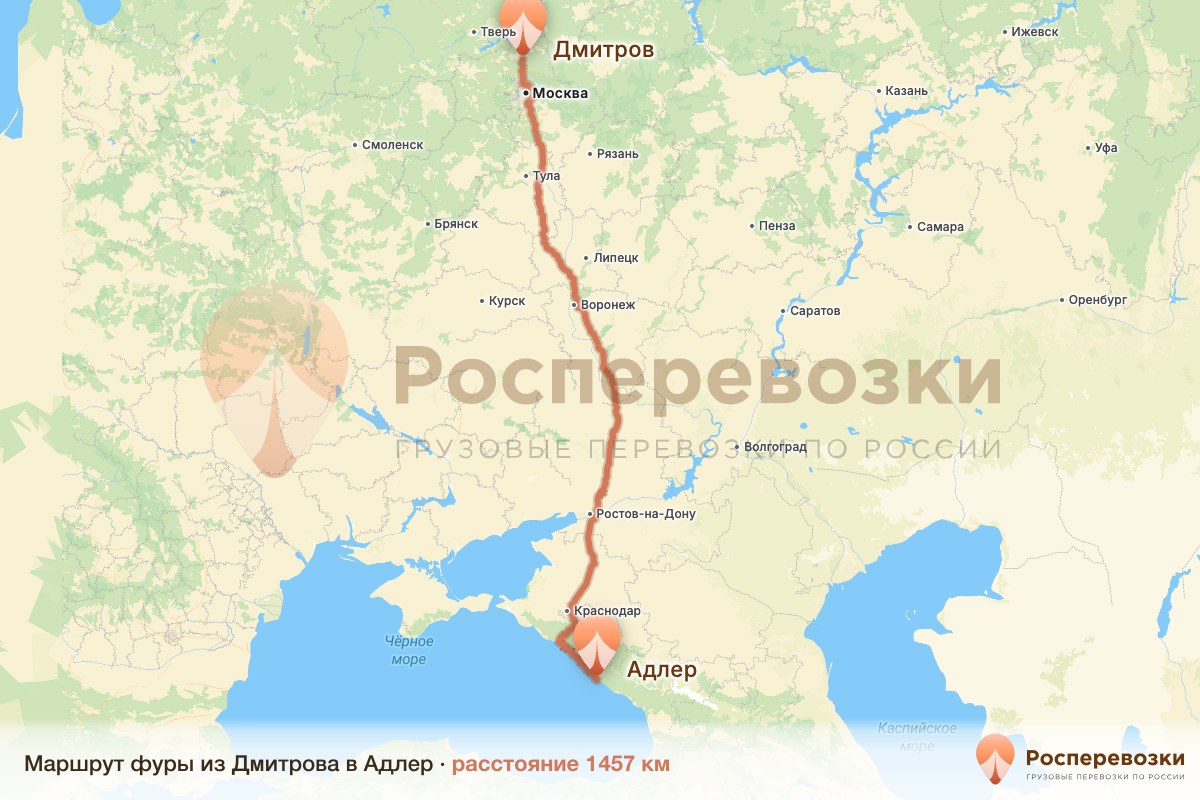 Фура Дмитров Адлер
