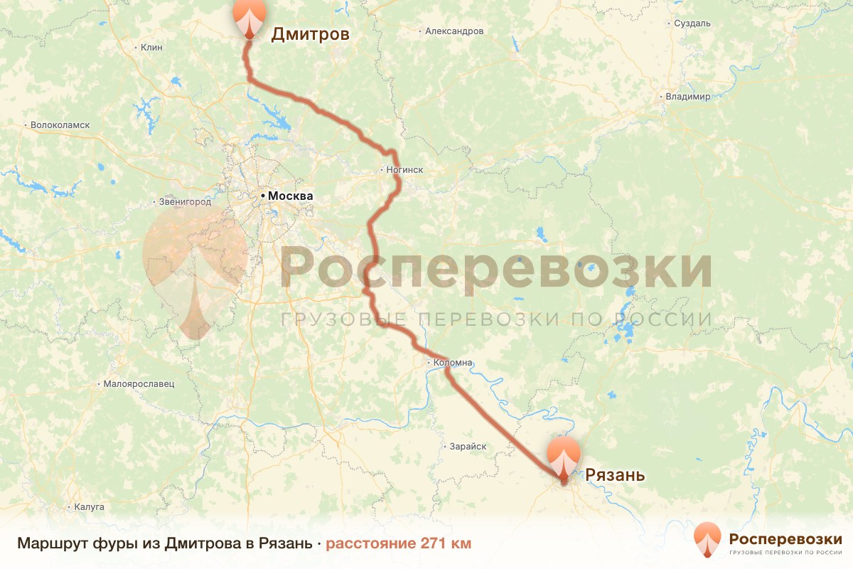 Фура Дмитров Рязань