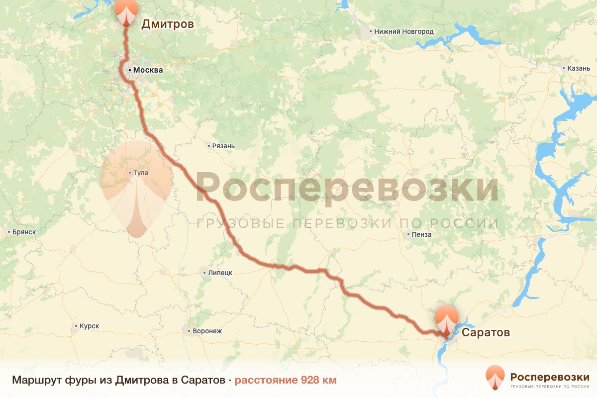 Фура Дмитров Саратов