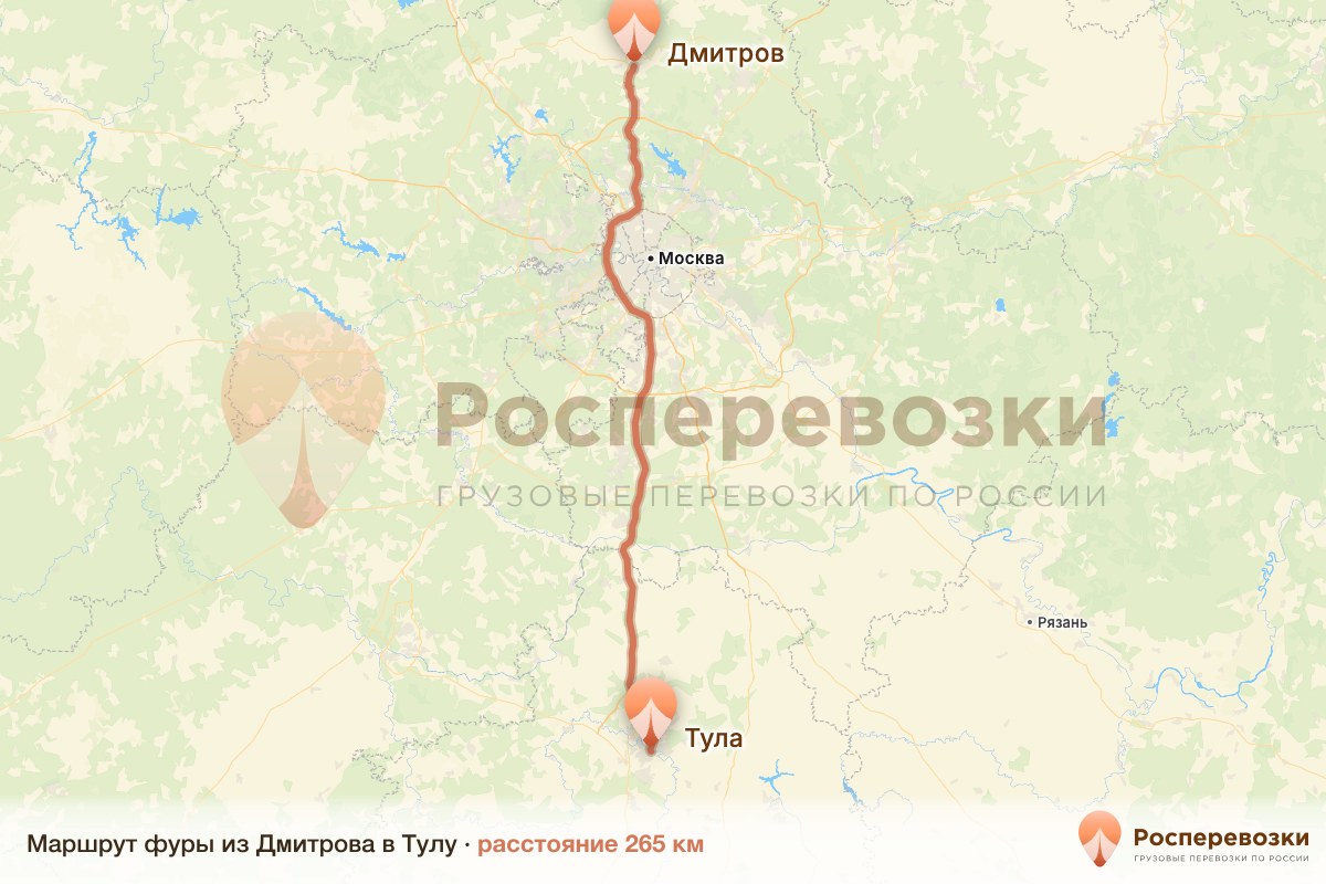 Фура Дмитров Тула