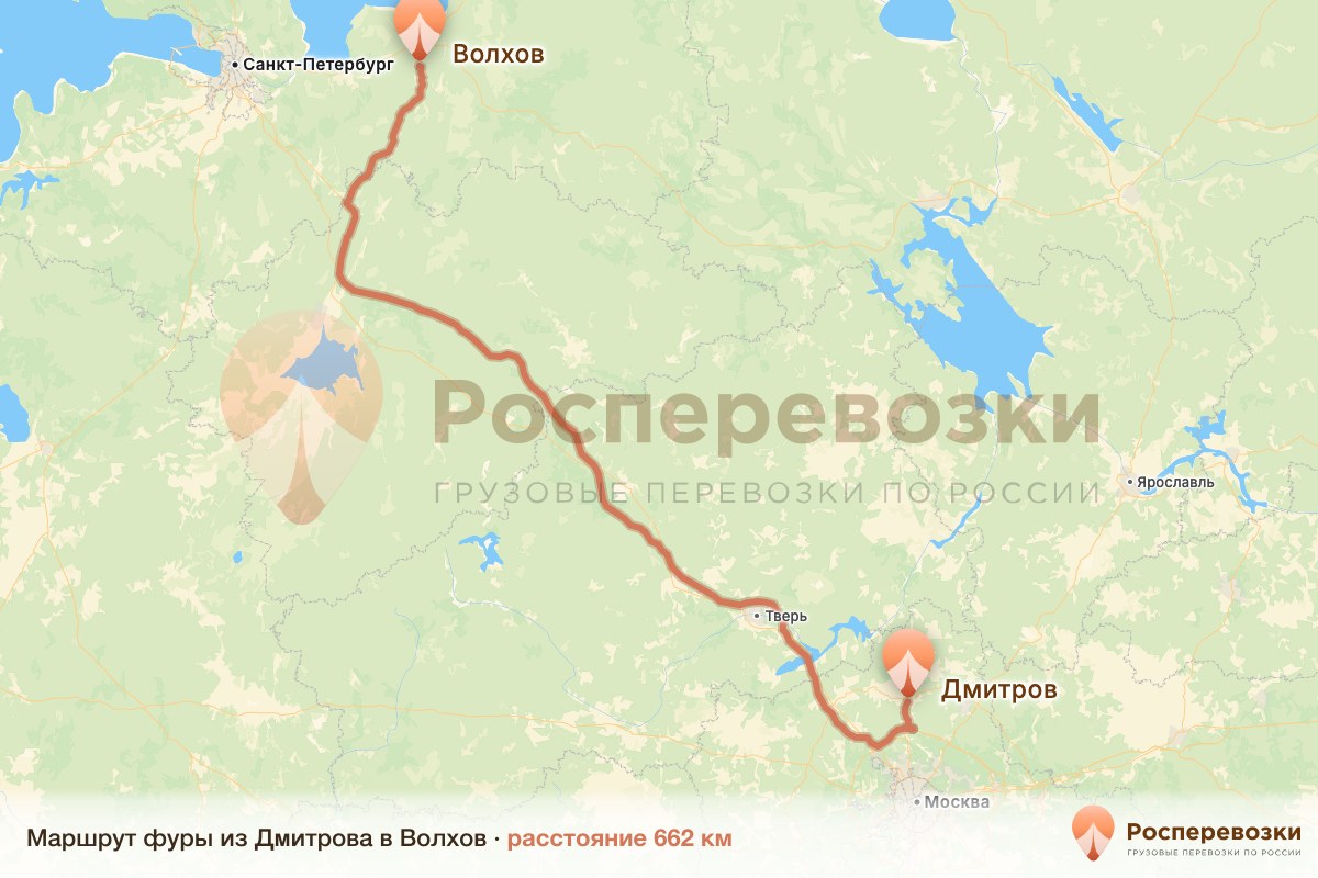 Фура Дмитров Волхов
