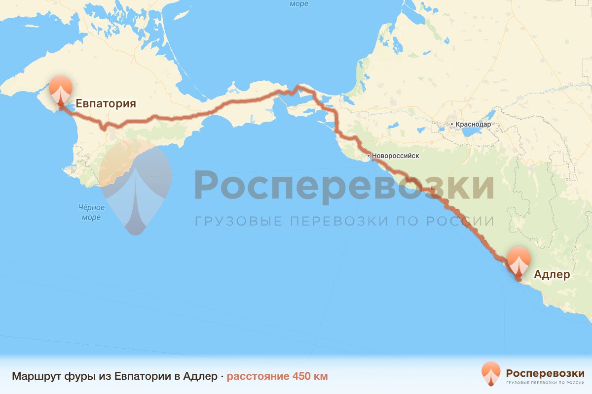 Фура Евпатория Адлер