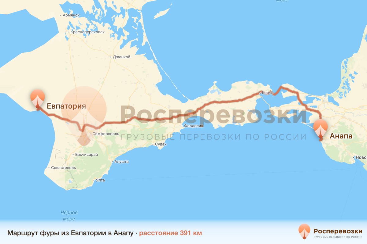 Фура Евпатория Анапа