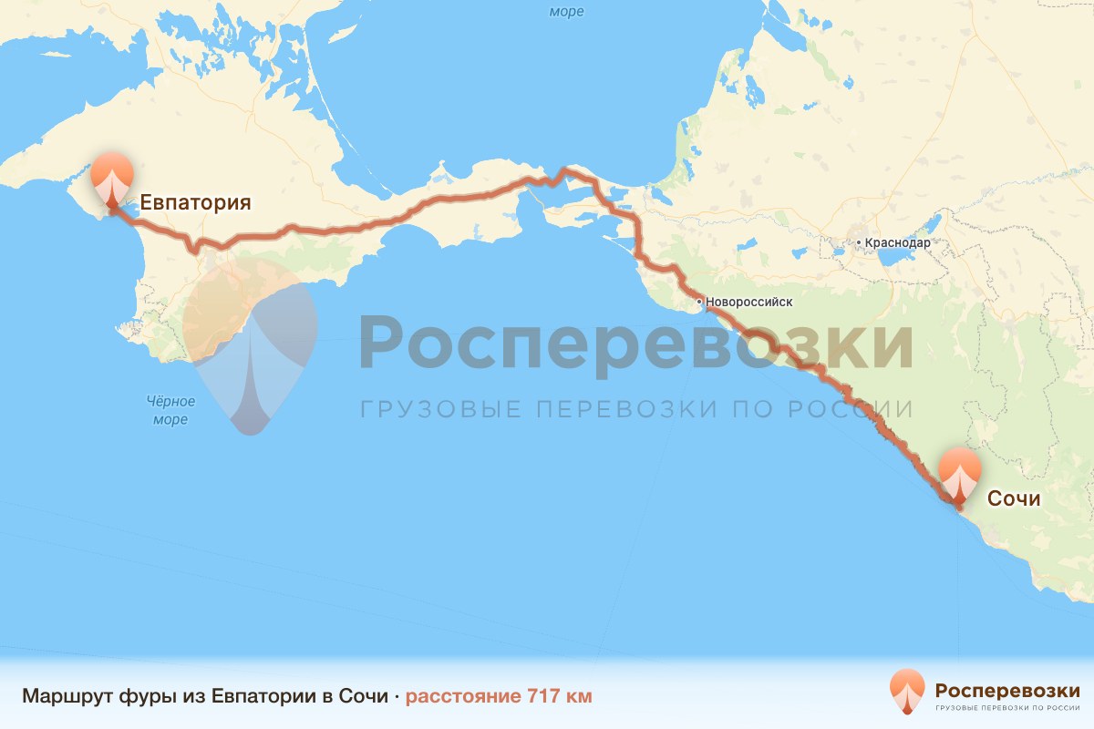 Фура Евпатория Сочи