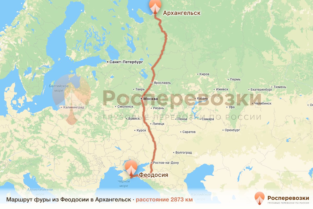 Фура Феодосия Архангельск