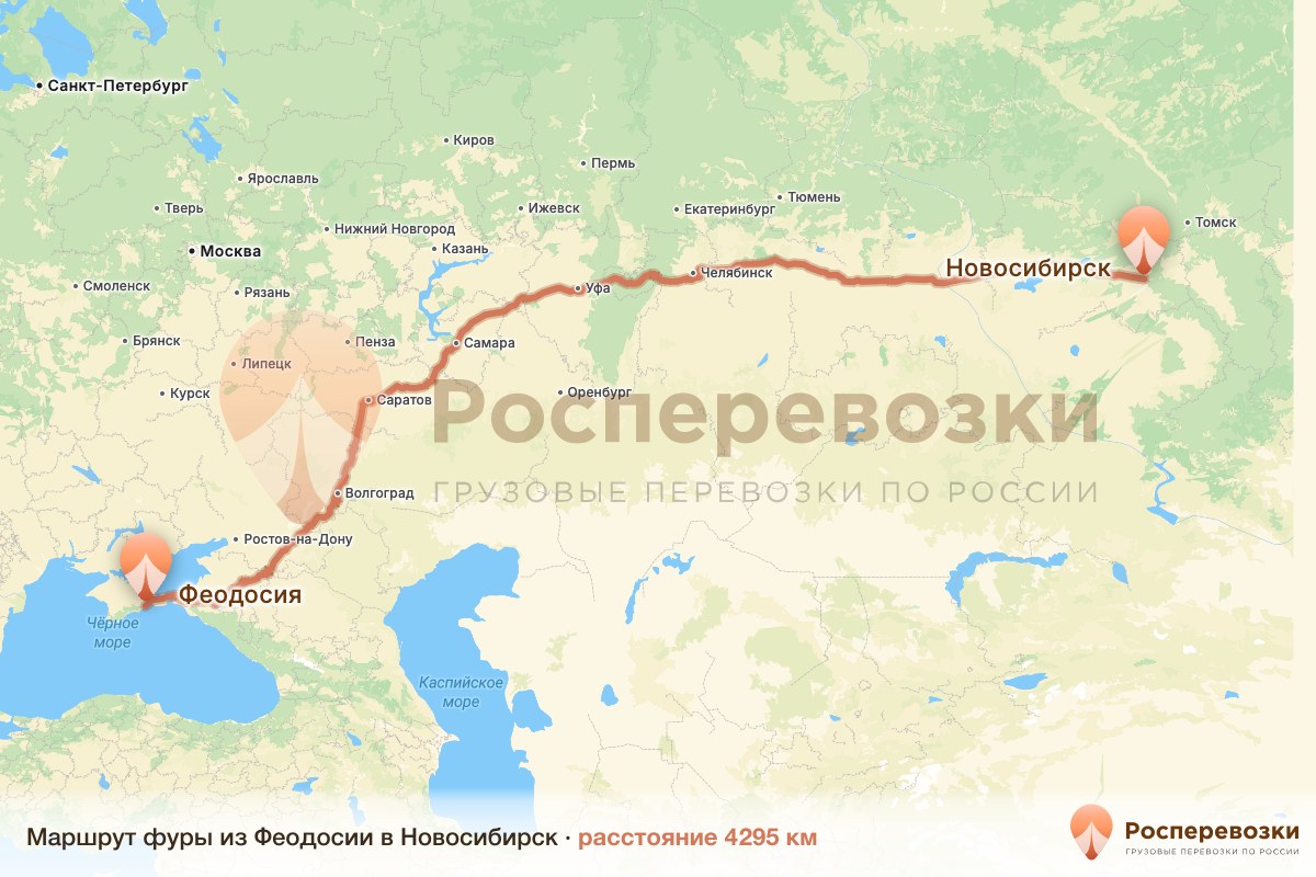 Фура Феодосия Новосибирск