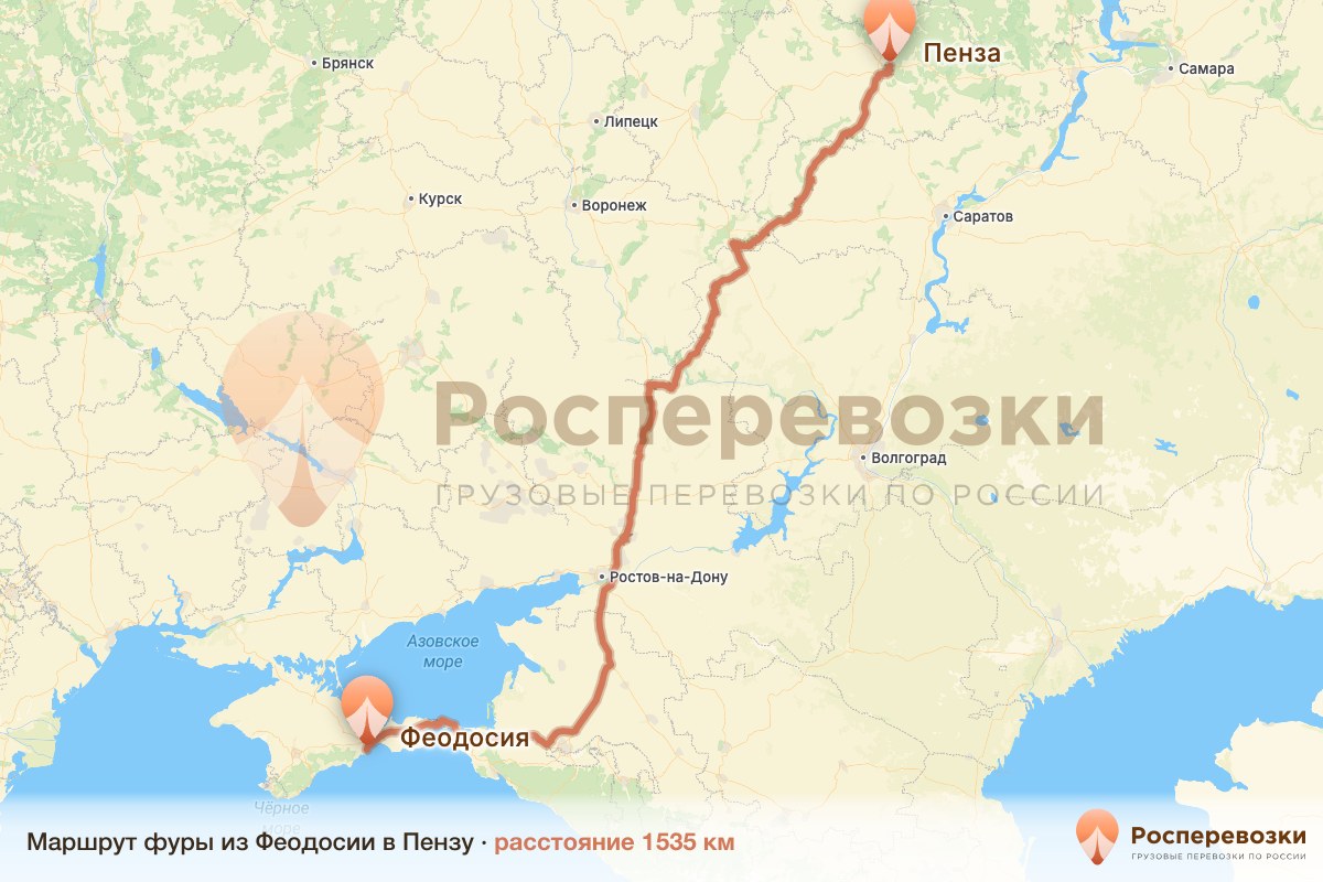 Фура Феодосия Пенза