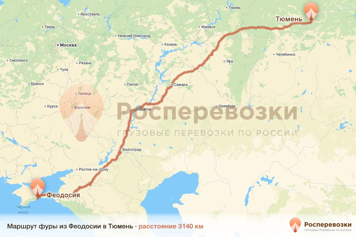 Фура Феодосия Тюмень