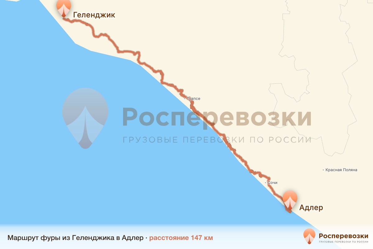 Фура Геленджик Адлер
