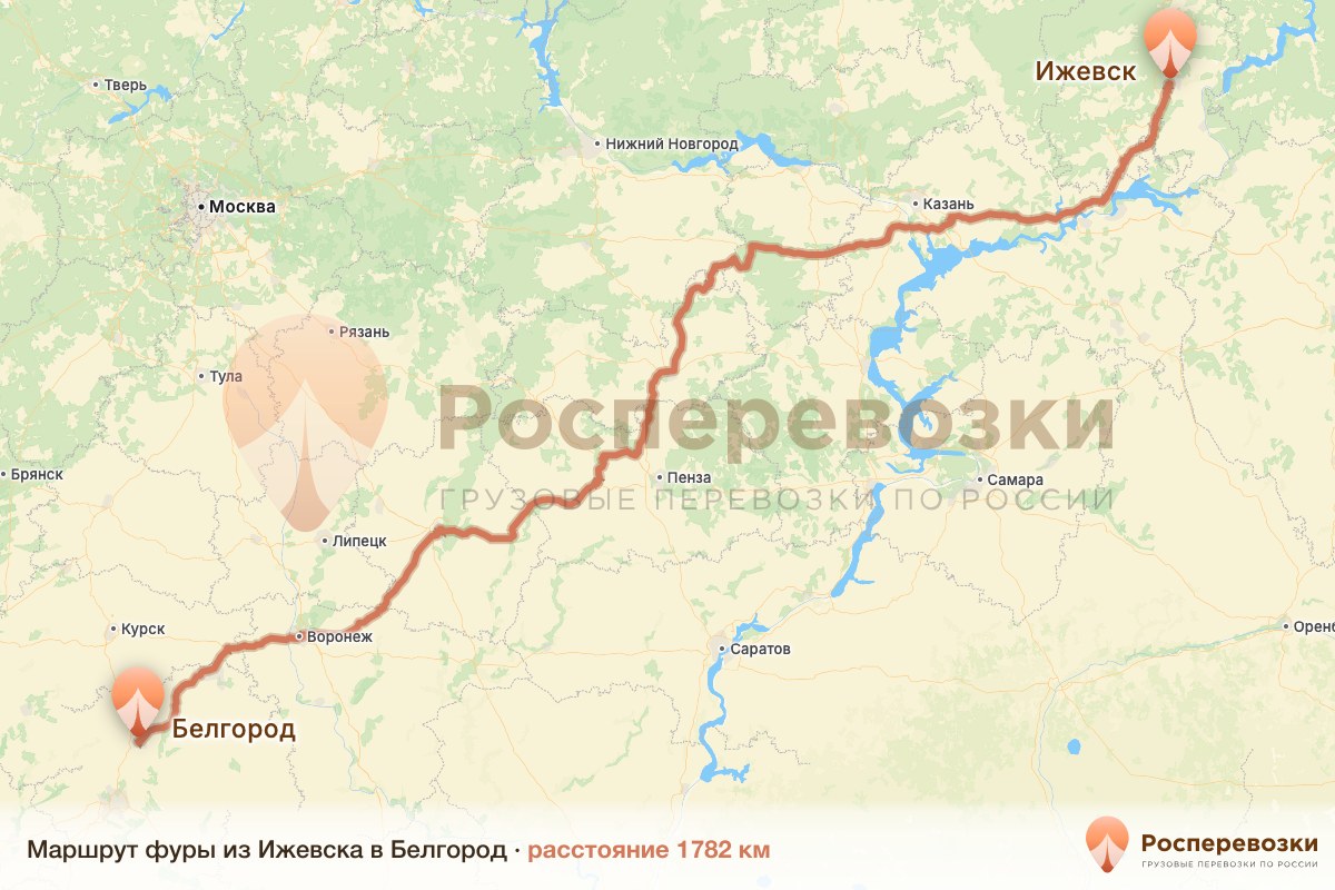 Фура Ижевск Белгород