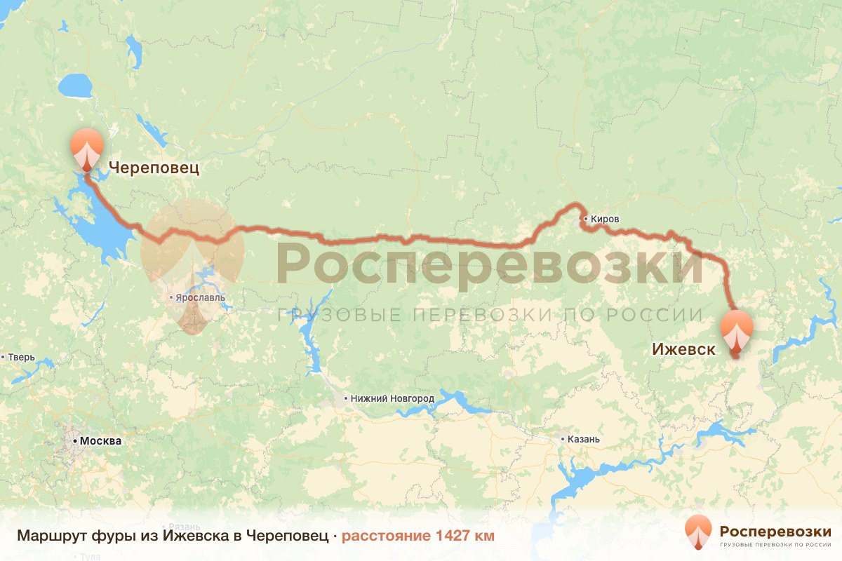 Фура Ижевск Череповец