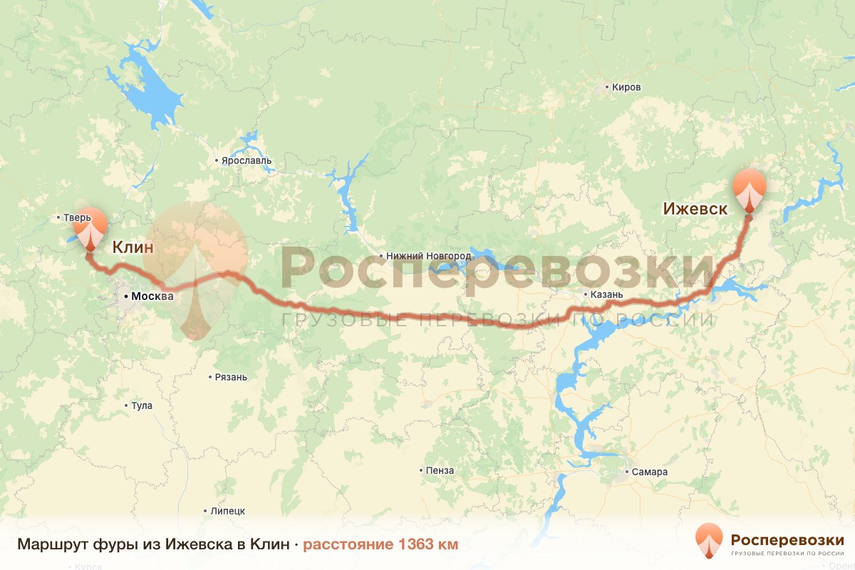 Фура Ижевск Клин