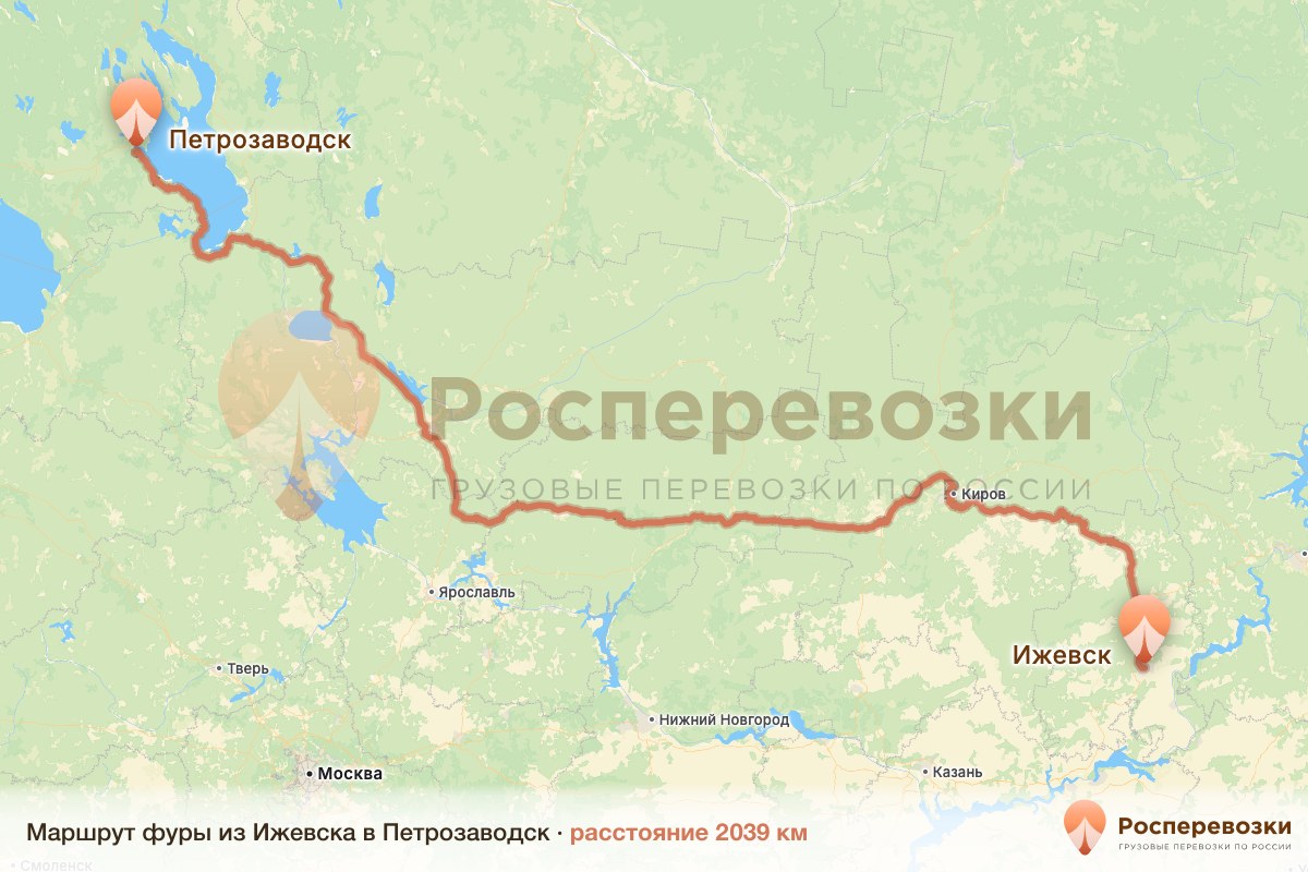 Фура Ижевск Петрозаводск