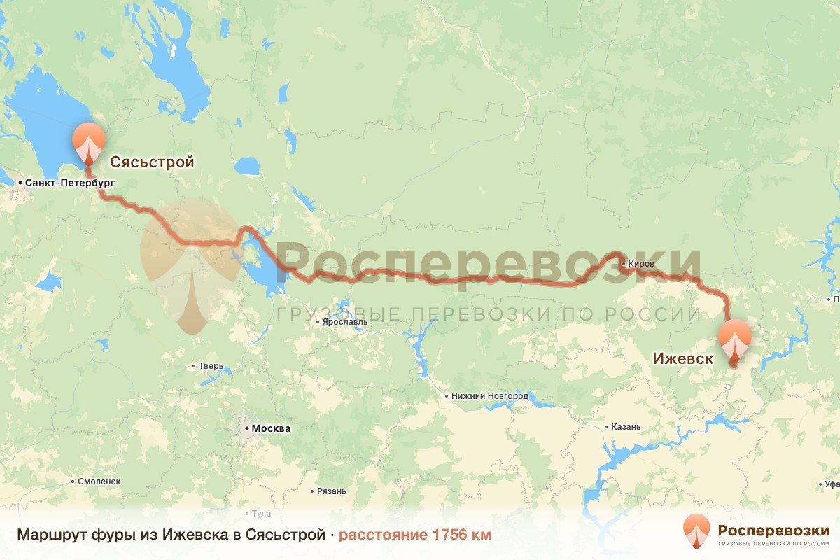 Фура Ижевск Сясьстрой