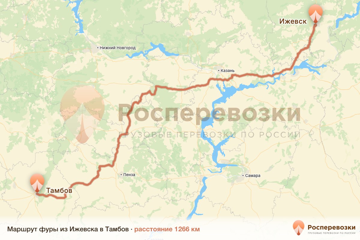 Фура Ижевск Тамбов