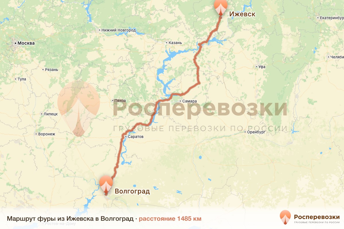 Фура Ижевск Волгоград
