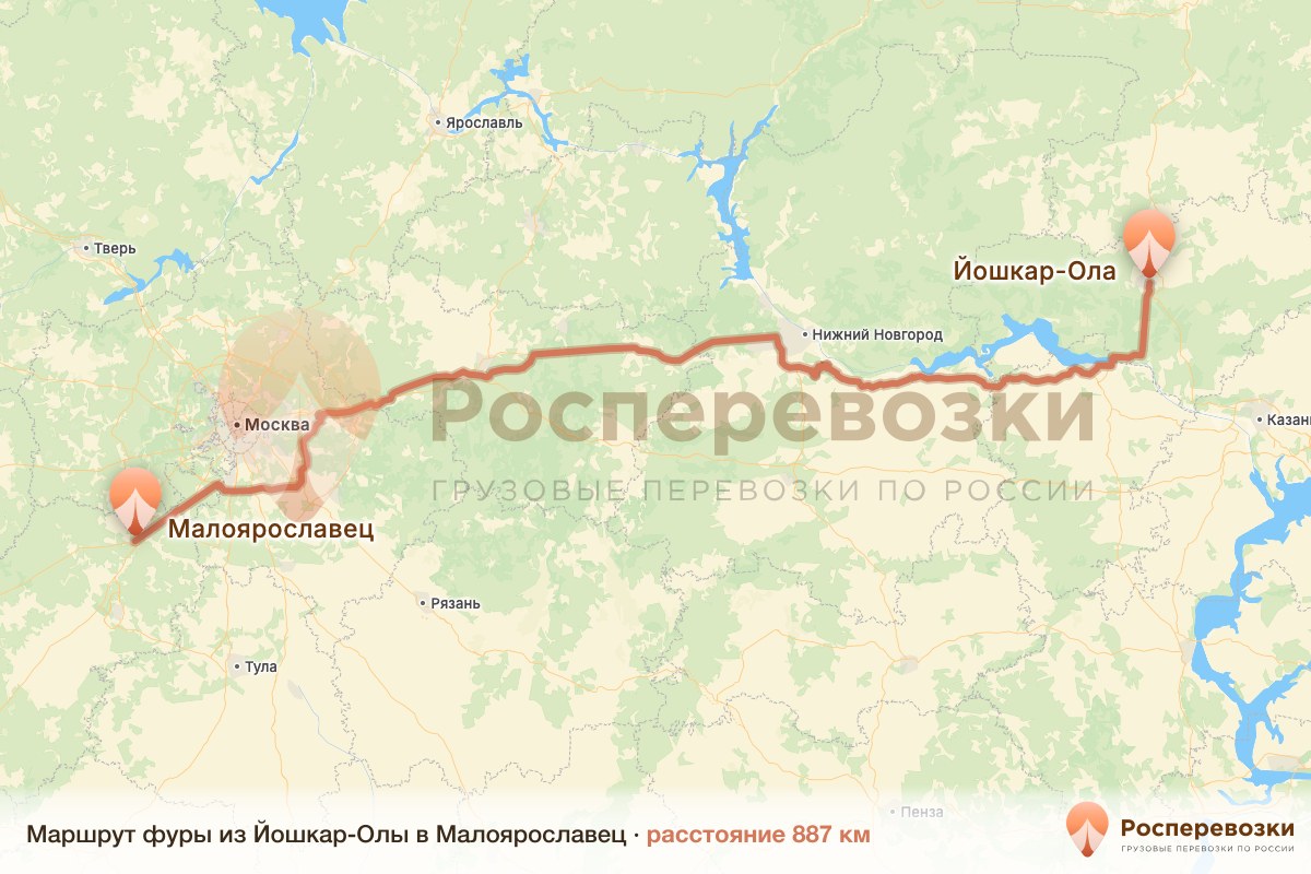 Фура Йошкар-Ола Малоярославец
