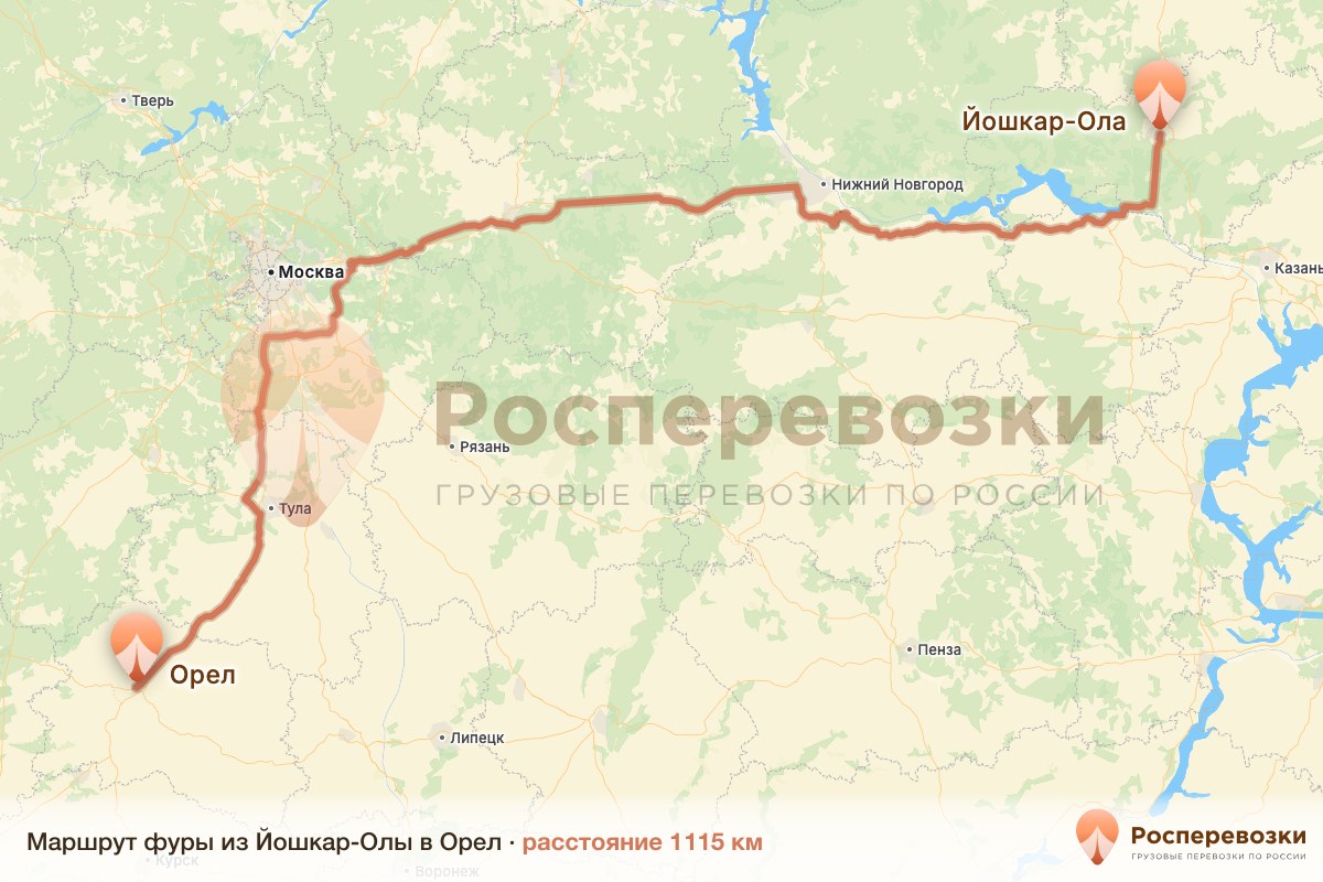 Фура Йошкар-Ола Орел