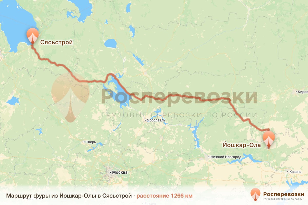 Фура Йошкар-Ола Сясьстрой