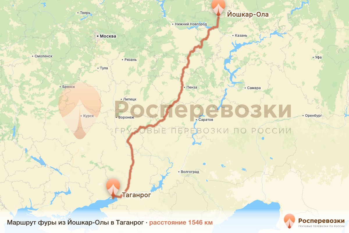 Фура Йошкар-Ола Таганрог