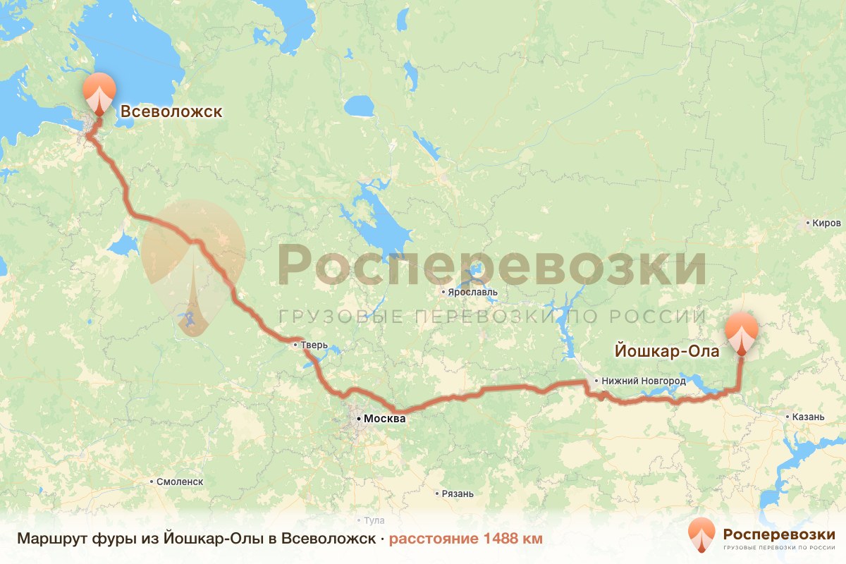 Фура Йошкар-Ола Всеволожск