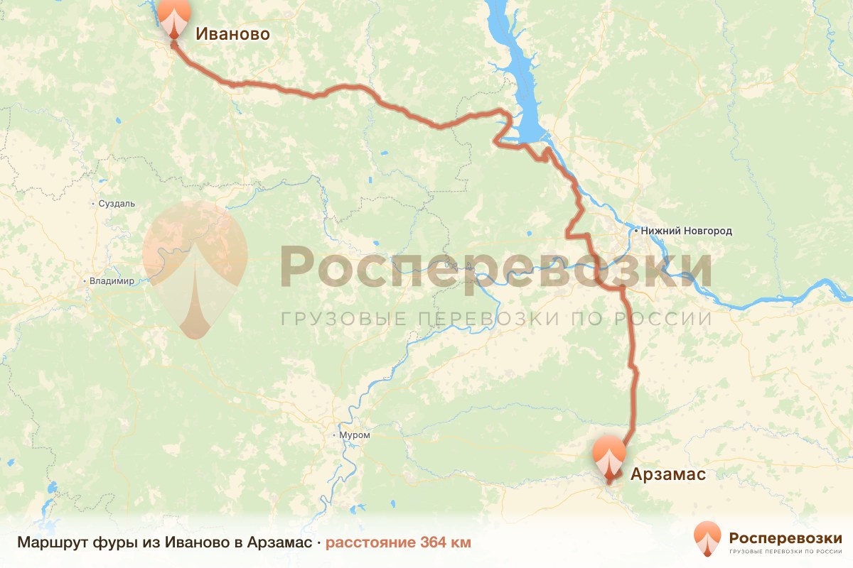 Фура Иваново Арзамас