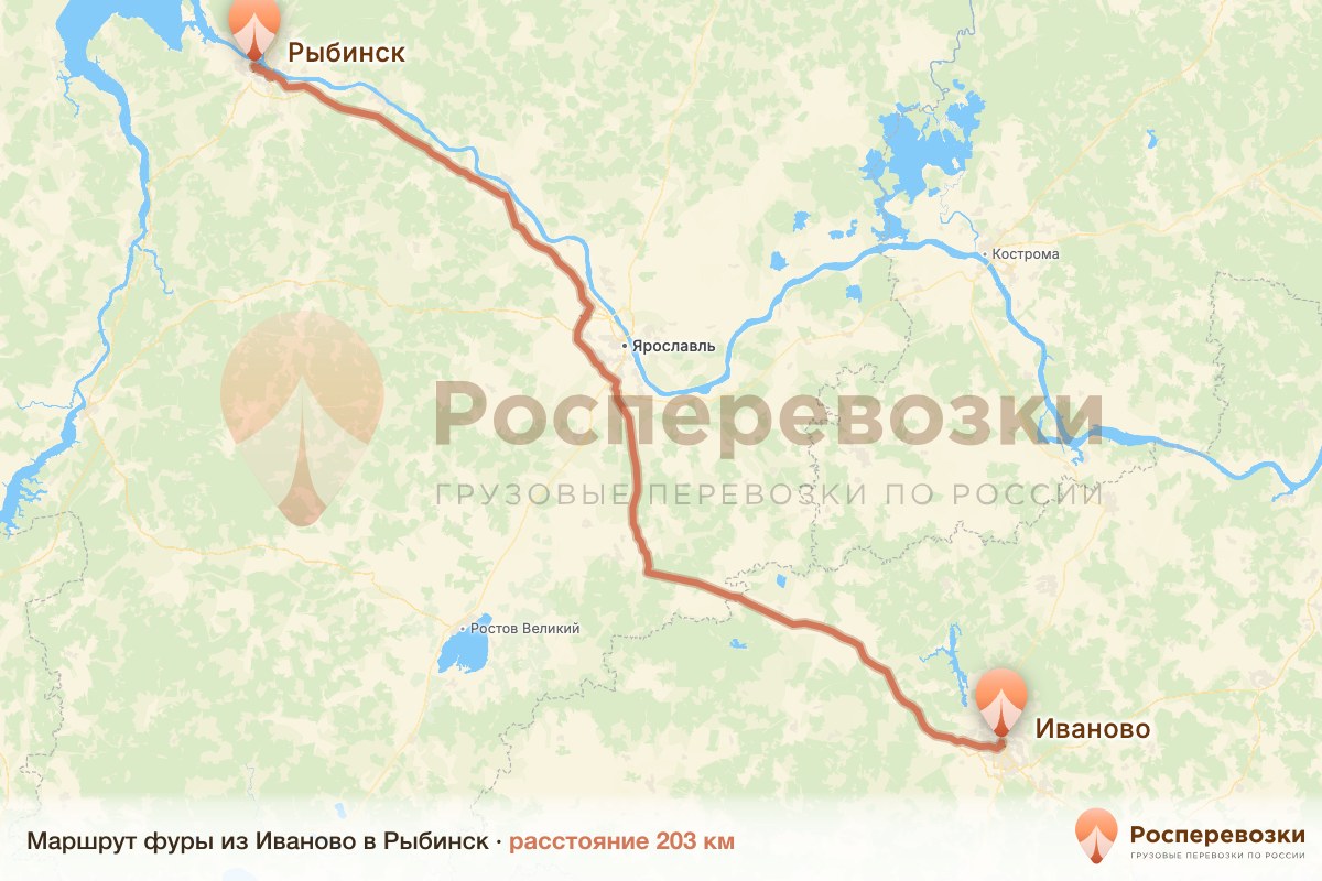 Фура Иваново Рыбинск