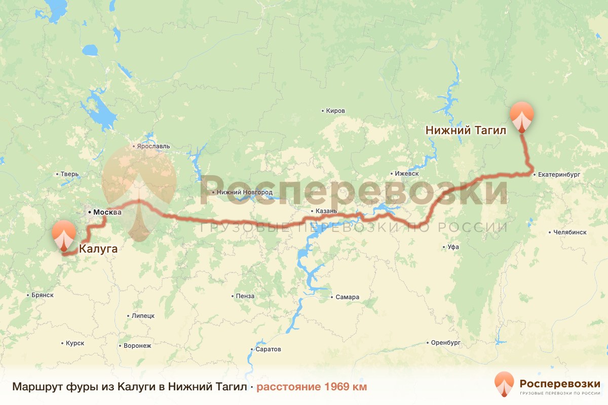 Фура Калуга Нижний Тагил