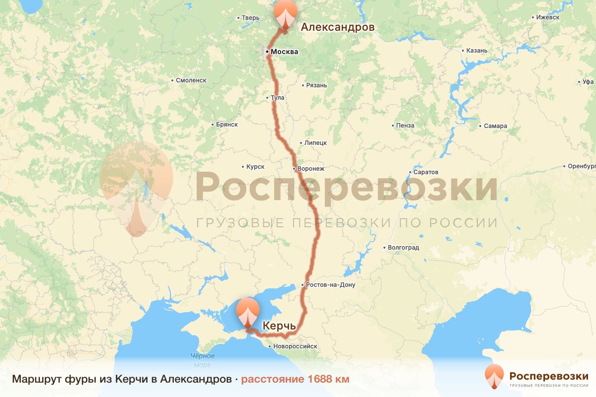 Фура Керчь Александров