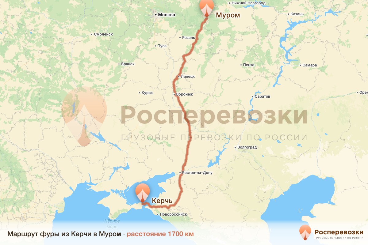 Фура Керчь Муром