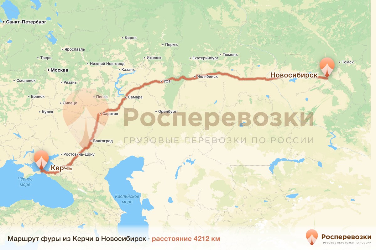 Фура Керчь Новосибирск