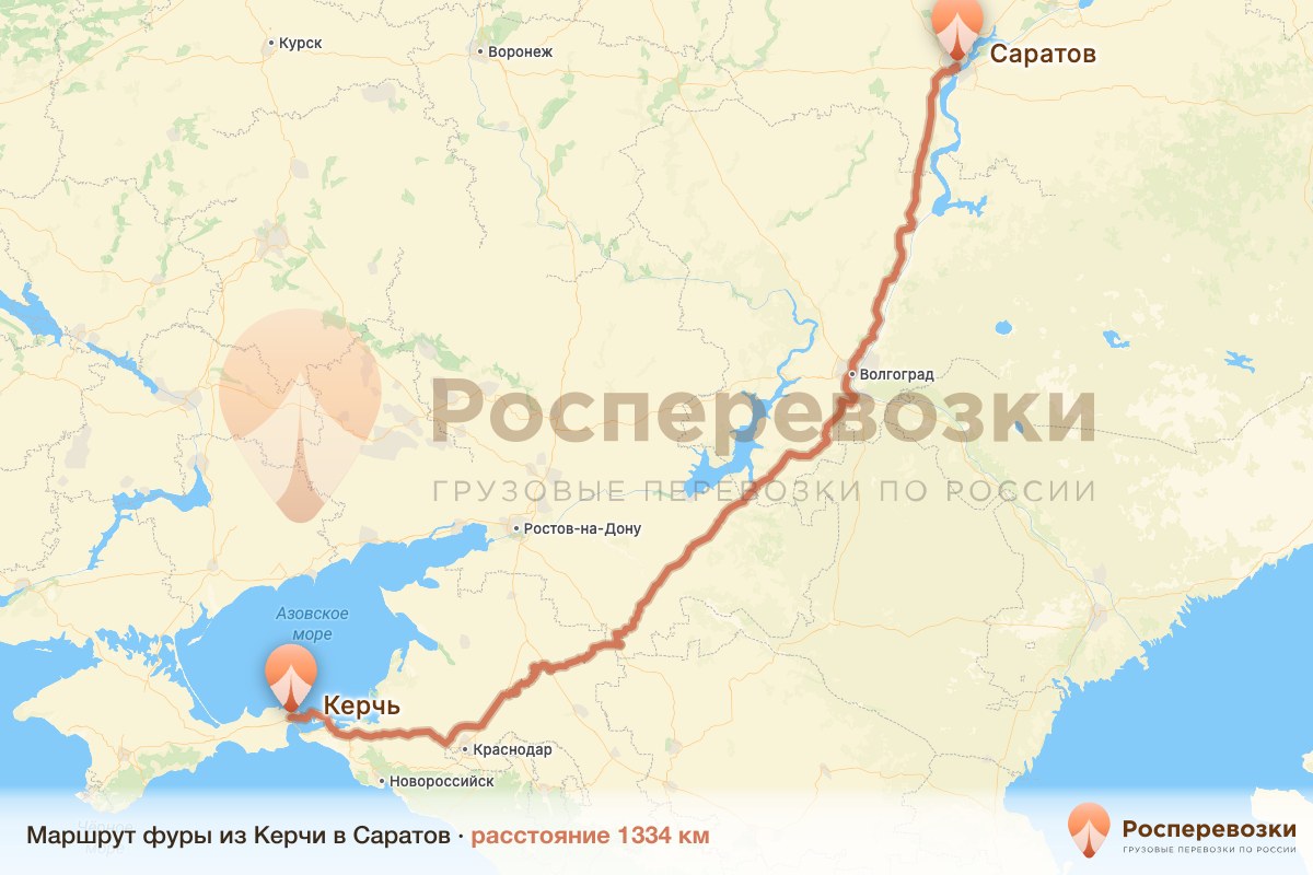 Фура Керчь Саратов