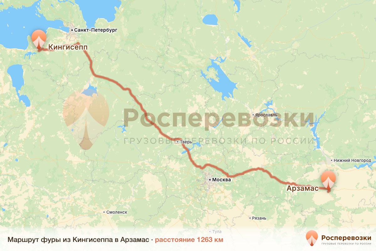 Фура Кингисепп Арзамас