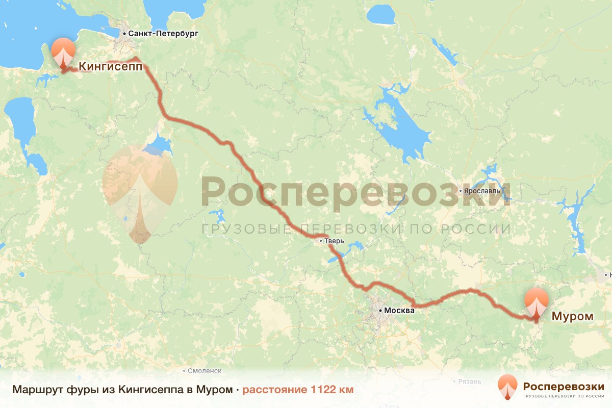 Фура Кингисепп Муром